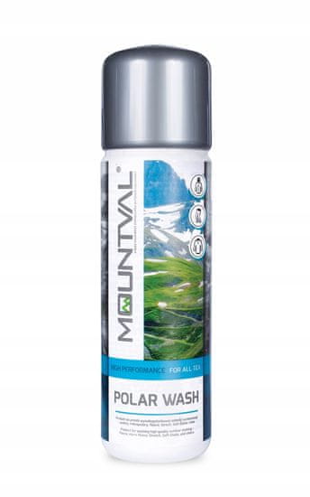 Mountval Polar Wash 300 ml prémiový prací prostředek pro turistické softshellové oblečení a doplňky