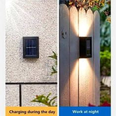 HOME & MARKER® Solární světlo na zahradu, Solární lampa, Venkovní Solární světla (2ks) | DUOLUMO