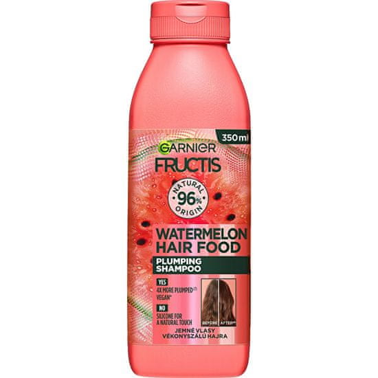 Garnier Jemný šampon pro objem vlasů Fructis Hair Food (Watermelon Plumping Shampoo) 350 ml