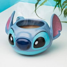 CurePink Keramický 3D hrnek Disney|Lilo & Stitch: Hlava Stitche (objem 450 ml)