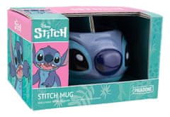 CurePink Keramický 3D hrnek Disney|Lilo & Stitch: Hlava Stitche (objem 450 ml)