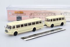 Brekina Brekina Škoda 706 RTO/Jelcz 043 s vlečným vozem Jelcz P-01E - béžová Brekina 1:87