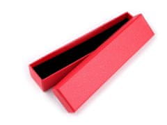 Kraftika 1ks červená třpytivé krabička na šperky 4,5x21 cm
