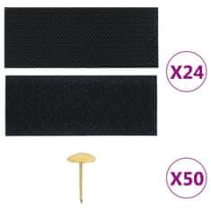 Vidaxl Závěsy do dveří proti hmyzu 2 ks s magnety černé 200 x 80 cm