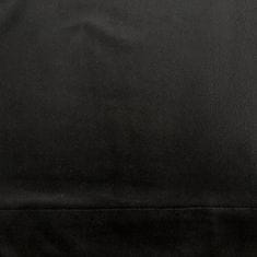 Eurofirany Dekorativní ubrus MELINDA 85x85 v sametově černé barvě s ozdobným lemováním