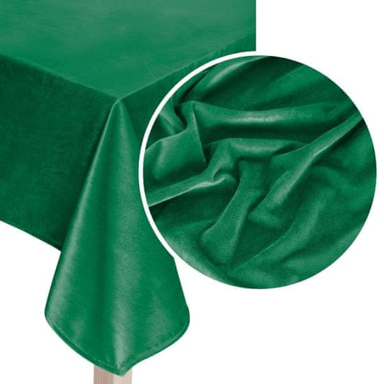Inny Dekorativní ubrus SOFT 85x85 velurová láhev zelená