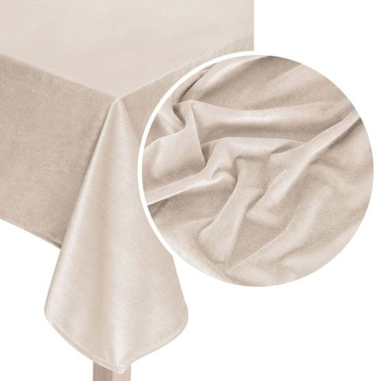 Inny Dekorativní ubrus SOFT 85x85 velur beige