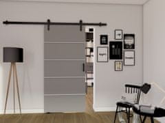 Veneti Posuvné interiérové dveře BUSHLAND 2 - 106 cm, šedé