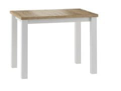Intesi Stůl Ronda 70x100cm zlatý dub/bílá