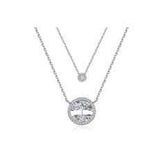 Originální stříbrný dvojitý náhrdelník Strom života N0000368