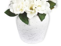 LAALU.cz Váza keramická bílá 29 cm