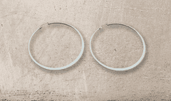 ewena Náušnice ocelové kruhy 3,5 cm
