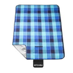 Spokey PICNIC FLANNEL Pikniková deka s popruhem 150 x 180 cm akryl