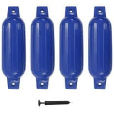 Vidaxl Lodní nárazník 4 ks modrý 41 x 11,5 cm PVC