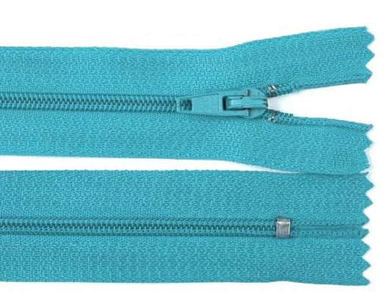 Kraftika 1ks 205 modrá dětská spirálový zip šíře 3 mm délka 40 cm