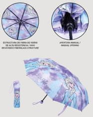 CurePink Dětský skládací deštník Disney|Frozen II|Ledové království II: Elsa (průměr 71 cm)