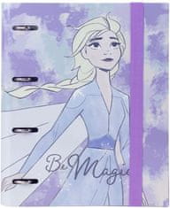 CurePink Kroužkový pořadač Frozen|Ledové království: Elsa Princess (26 x 32 x 4 cm)