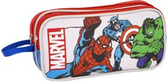 CurePink Dvojitý penál na tužky Marvel|Avengers: Tři hrdinové (23 x 8 x 10 cm)