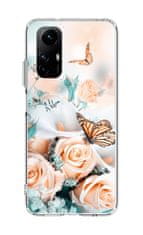 TopQ Kryt Image Xiaomi Redmi Note 12S Image pevný Růže s motýlem 121581