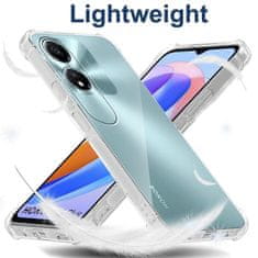 Techsuit Silikonové pouzdro se zesílenými hranami pro Honor X5 Plus - Transparentní KP31030