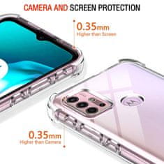 Techsuit Silikonové pouzdro se zesílenými hranami pro Motorola Moto G10/Moto G20/Moto G30 - Transparentní KP31023