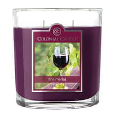 Colonial Candle Svíčka dekorativní váza , Výborný merlot, 269 g