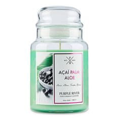 Svíčka ve skleněné dóze Purple River, Acai a aloe, 623 g