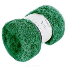 Inny Přehoz na postel YETI 200x220 chlupatý texturovaný láhev zelená