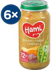 Hami Brambory s hovězím a hráškem 6 x 250 g