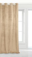 Inny Záclona připravená na očka VELVET SOFT 140x250 velur beige