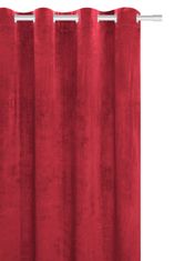 Inny Záclona připravená na očka VELVET SOFT 140x250 velur red