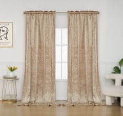 Inny Záclona připravený na pásce MARMY 140x270 velur semi-dark beige