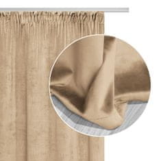 Inny Záclona připravený na pásce VELVET SOFT 140x300 velur beige