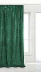 Inny Záclona připravený na pásce VELVET SOFT 140x300 velur bottle green