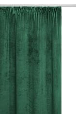 Inny Záclona připravený na pásce VELVET SOFT 140x300 velur bottle green