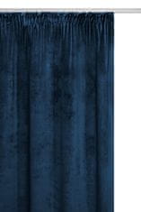 Inny Záclona připravený na pásce VELVET SOFT 140x270 velvet navy blue