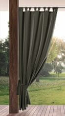 Eurofirany Hotová záclona s výztuhami GARDEN voděodolná 155x200 garden graphite