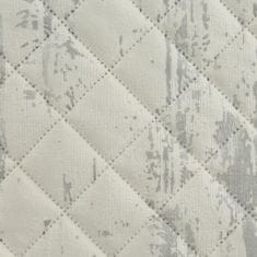 Eurofirany Dekorativní přehoz BLINK 170x210 bílý stříbrný prošívaný