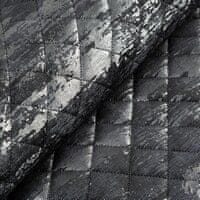 Eurofirany Dekorativní přehoz BLINK 170x210 černý stříbrný prošívaný