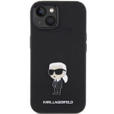 Karl Lagerfeld Silicone Ikonik kryt na iPhone 15, černý