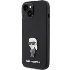 Karl Lagerfeld Silicone Ikonik kryt na iPhone 15, černý