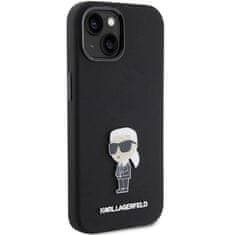 Karl Lagerfeld Silicone Ikonik kryt na iPhone 15, černý