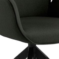 Intesi Židle Aura otočná tmavě šedá / černá