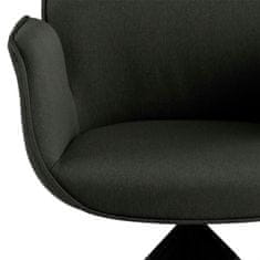 Intesi Židle Aura otočná tmavě šedá / černá