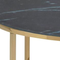 Intesi Kulatý konferenční stolek Alisma Zlatá/černá