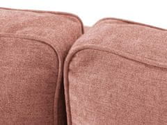 Intesi rozkládací Rohová pohovka Fano Pink Structured Fabric Pravá barva nohou černá