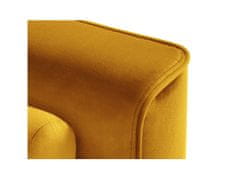 Intesi Rohová pohovka rozkládací Leona Yellow Velvet Pravá barva nohou zlatá