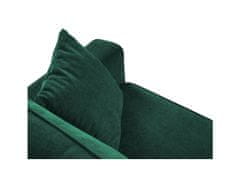 Intesi Rohová sedací souprava rozkládací Dunas Bottle Green Structured Fabric Barva levé nohy černá