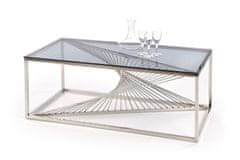 Intesi Konferenční stolek Infinity stříbrný, sklo -