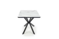 Intesi Skládací stůl Crosser, bílý mramor/šedá barva
